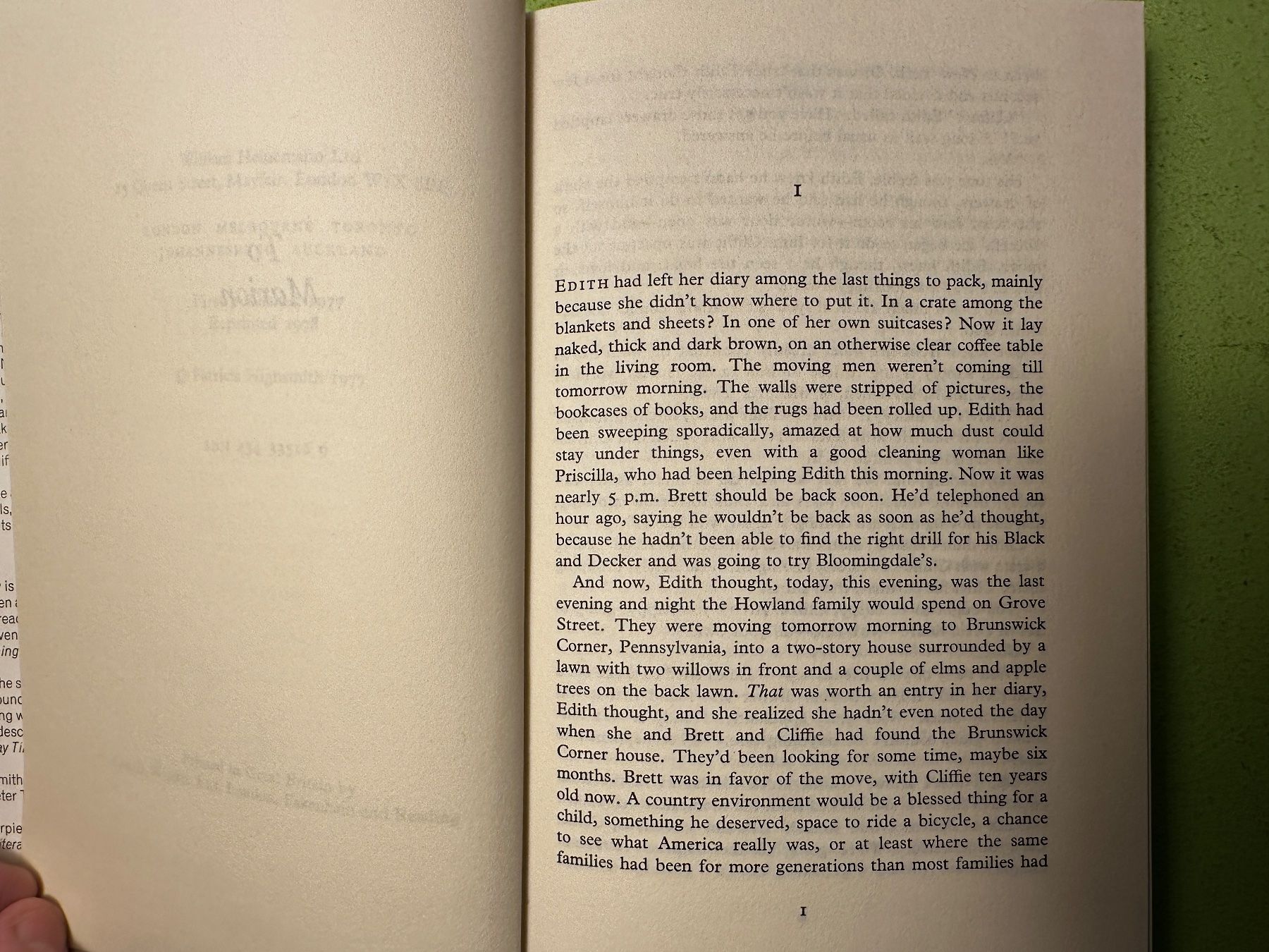 Libri: Patricia Highsmith: Edith's Diary. – Usato da Zürich venduto da allp 4