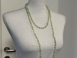 Wunderschöne Jade Kette, hellgrün, Sommer Accessoire!
