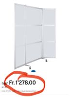 neue Mobile Stellwand, ESG Klarglas, B100, B200xh198cm