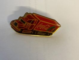 Pin's Coca-Cola Camion Rouge et Or - Collector Rare!