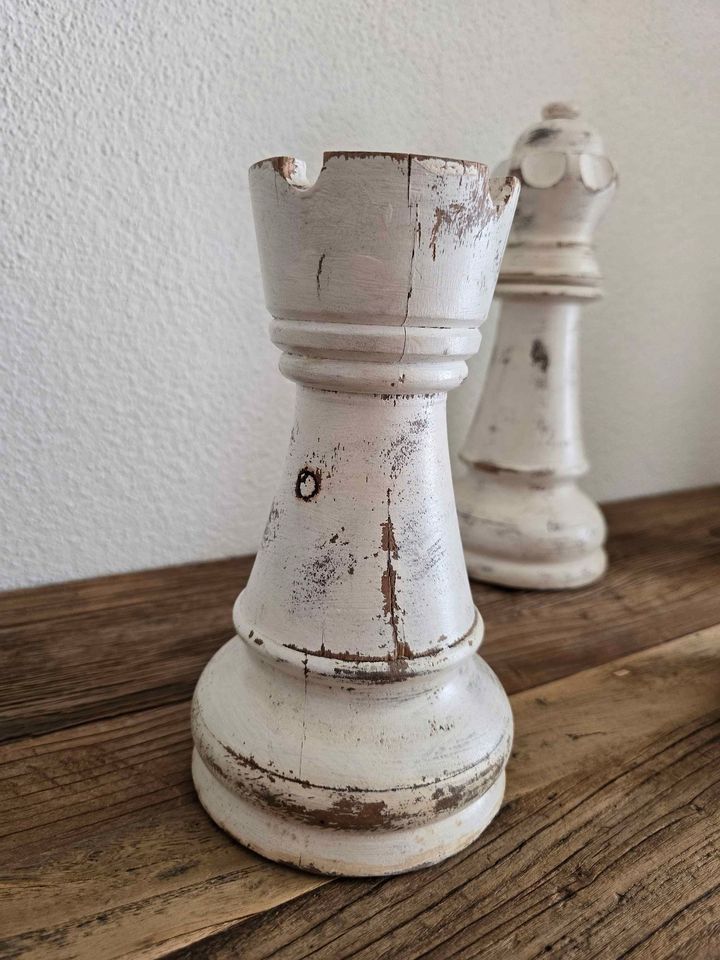Figuren: Shabby Chic Holz Schach Figuren Versand Möglich – Neu (gemäss Beschreibung) aus Weggis von bdrm48 5