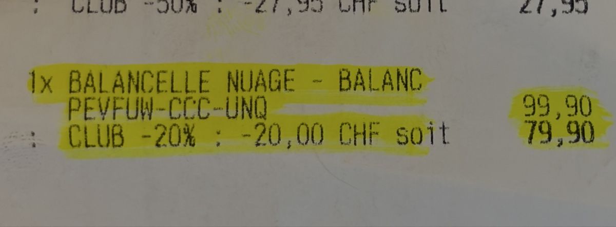 Sdraiette & Sdraiette a dondolo: Balancelle nuage premaman – Usato da Le Landeron venduto da Gianns46 7