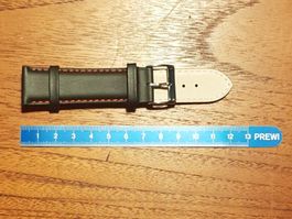 22mm Bracelet de montre en cuir
