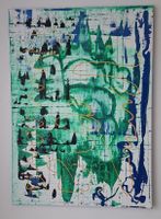 Gemälde ,Unterwasserwald , Unikat,handmade 50×70