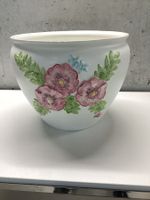 Blumentopf Keramik mit Blumenmuster - Wiitergäh