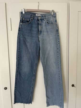 Jeans Colorblock Straight Leg