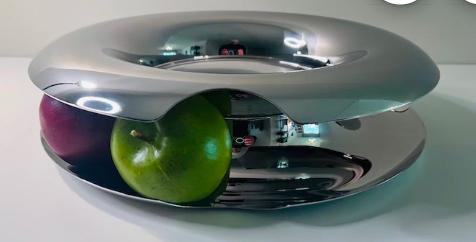 Théière Alessi SAN01 - Panier à Fruits ? Modèle Rare Inox, 17,5 Cm, Neuf