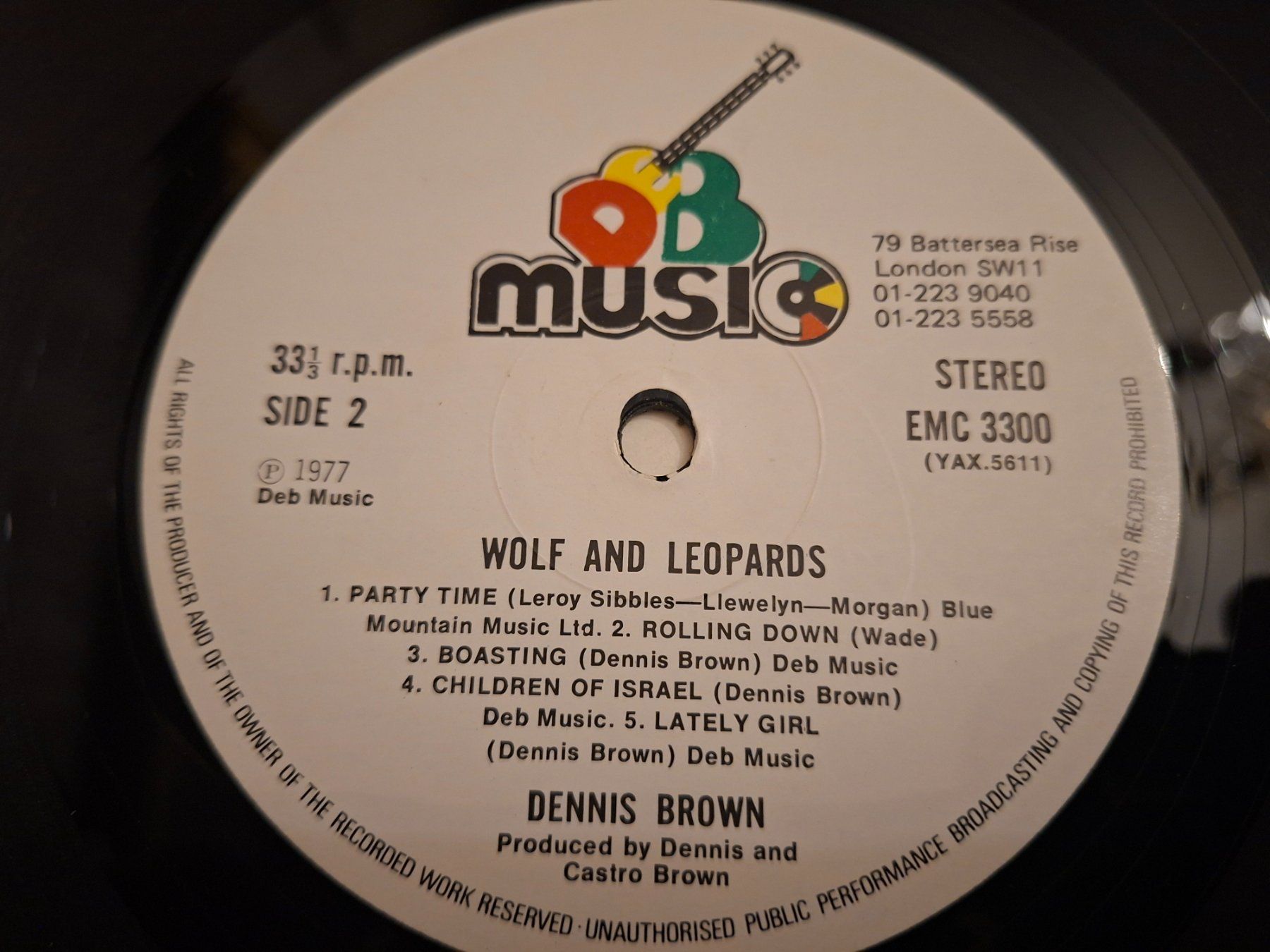 Vinyles: Reggae LP - Dennis Brown - Wolf & Leopards - 1977 – D'occasion à Bernex par Wannabehasbeen01 2