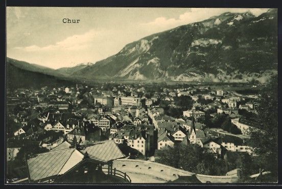 Cartoline postali: AK Chur, Ortsansicht bei Tag – Usato da Berlin venduto da bartko-reher