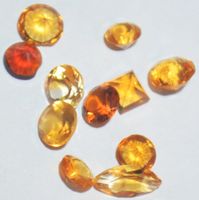 Mineralien Set L-5479 – 11 Stück Citrin facettiert 3-5mm ca.