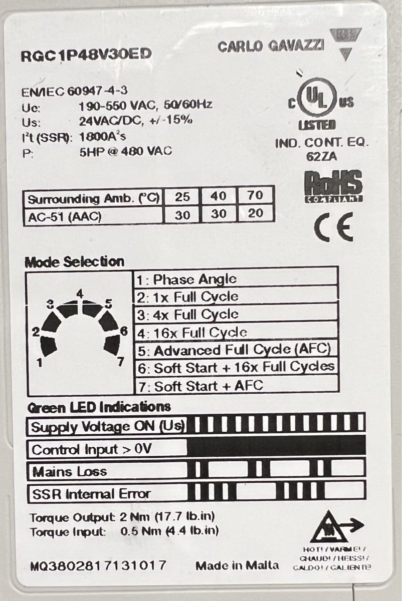 Componenti elettronici: Halbleiterrelais - Carlo Gavazzi – Usato da Romanshorn venduto da Heizungsreglerkaufen 2