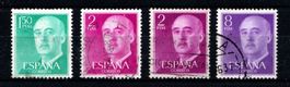 4 Timbres ESPAGNE - 1956 - Obl.