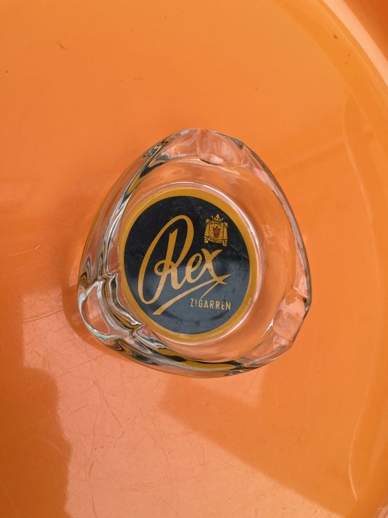 Portacenere: Aschenbecher Rex Zigarren Glas Vintage Deko Bar – Usato da Hefenhofen venduto da n0rt0n 1
