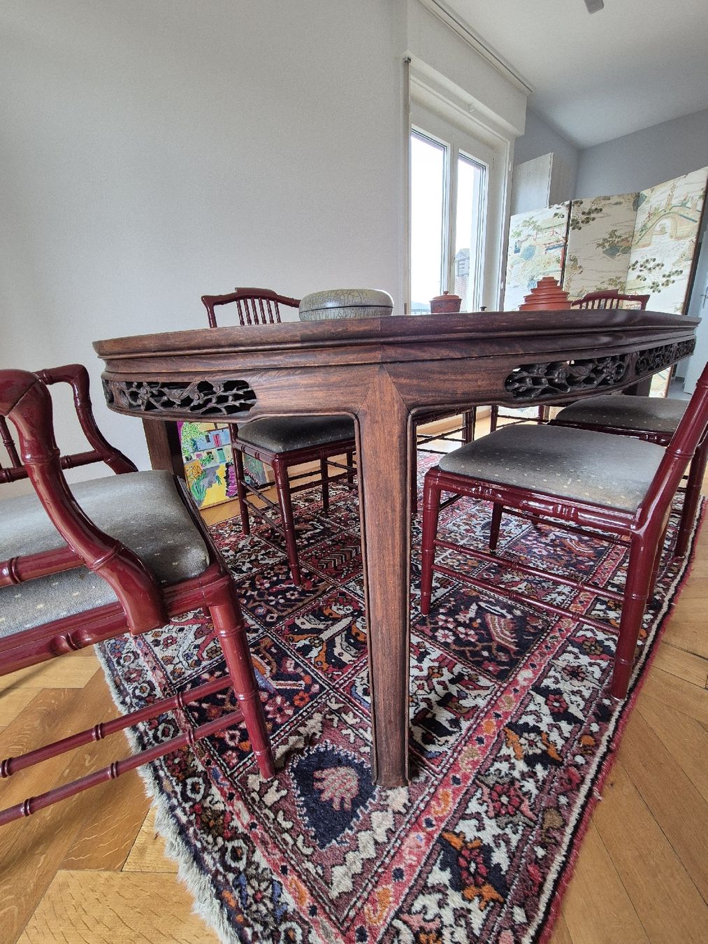 Set di tavolo e panche: table et chaises anciennes – Usato da Chambrelien venduto da Zebz