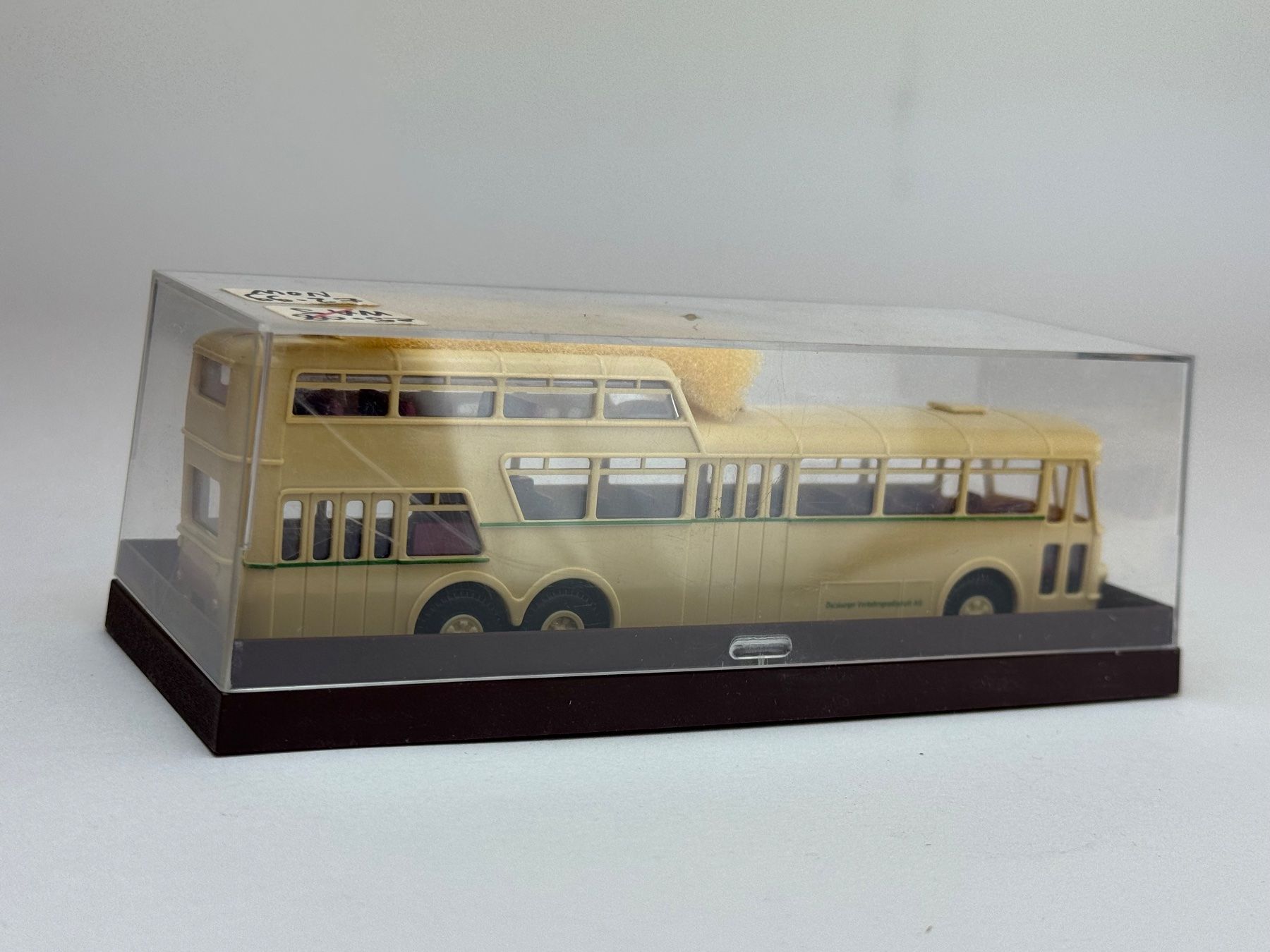 Brekina Modellini d'auto: CH- Brekina Büssing 1 1/2 Decker beige – Usato da Elm venduto da Wikmtz 1
