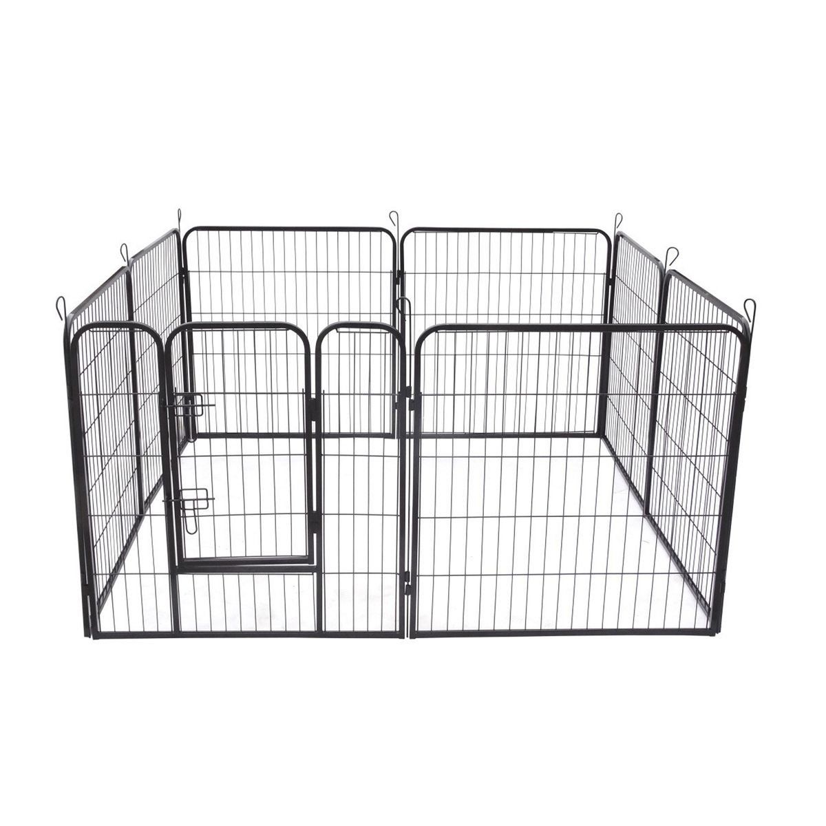 Cages, transport & sécurité: Hunde-Laufgitter schwarz 8 Elemente mit Türe – D'occasion à Uitikon Waldegg par tob_7bhx 2