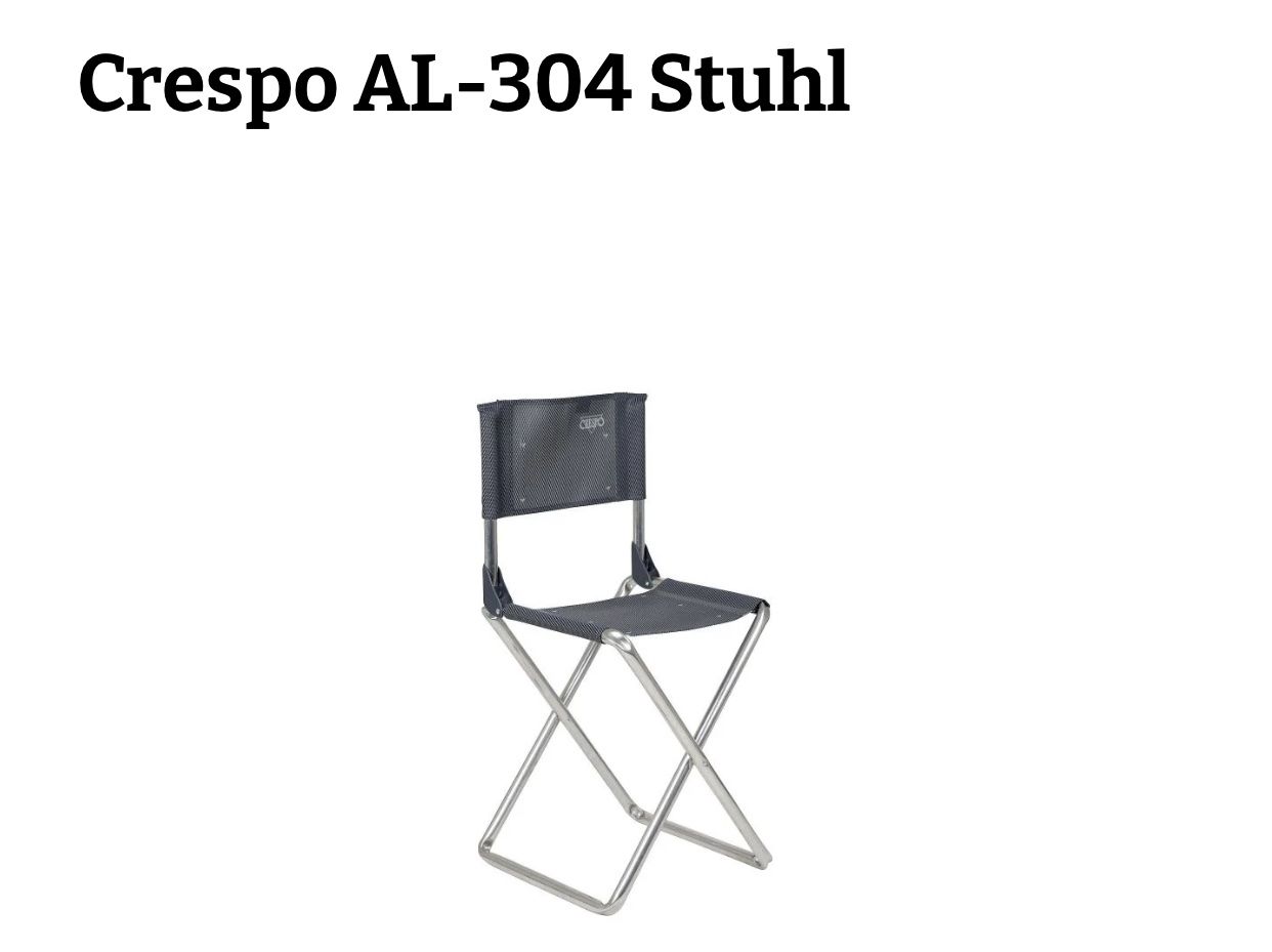Sedie: Crespo Camping Stuhl – Nuovo (secondo la descrizione) da Grabs venduto da mayram27 4
