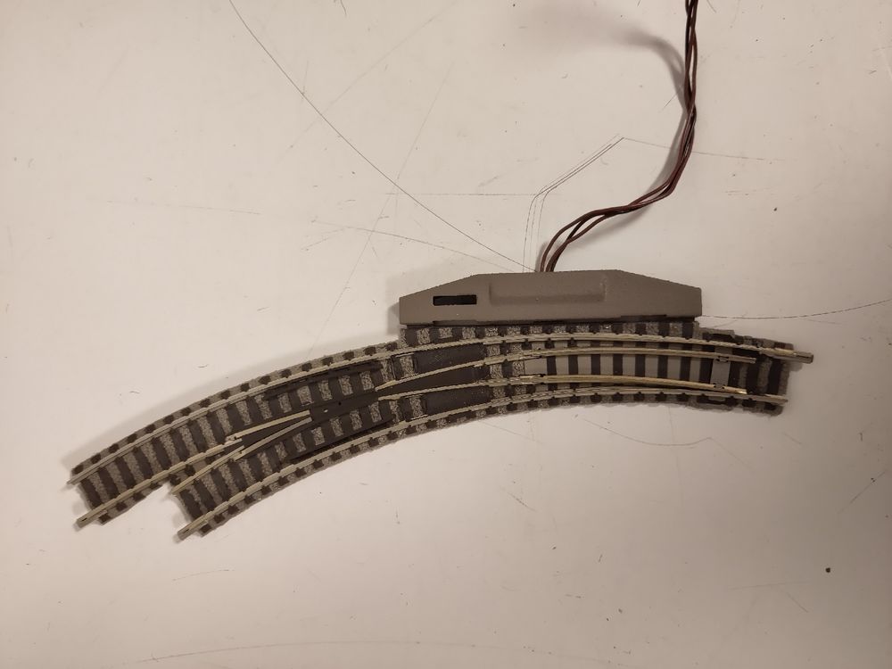 FLEISCHMANN H0 PROFIGLEIS: 6149 Schnellfahrweichen Set, li u. re, mit 2