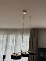 Hängelampe 3-flammig aus schwarz Glass und Metall