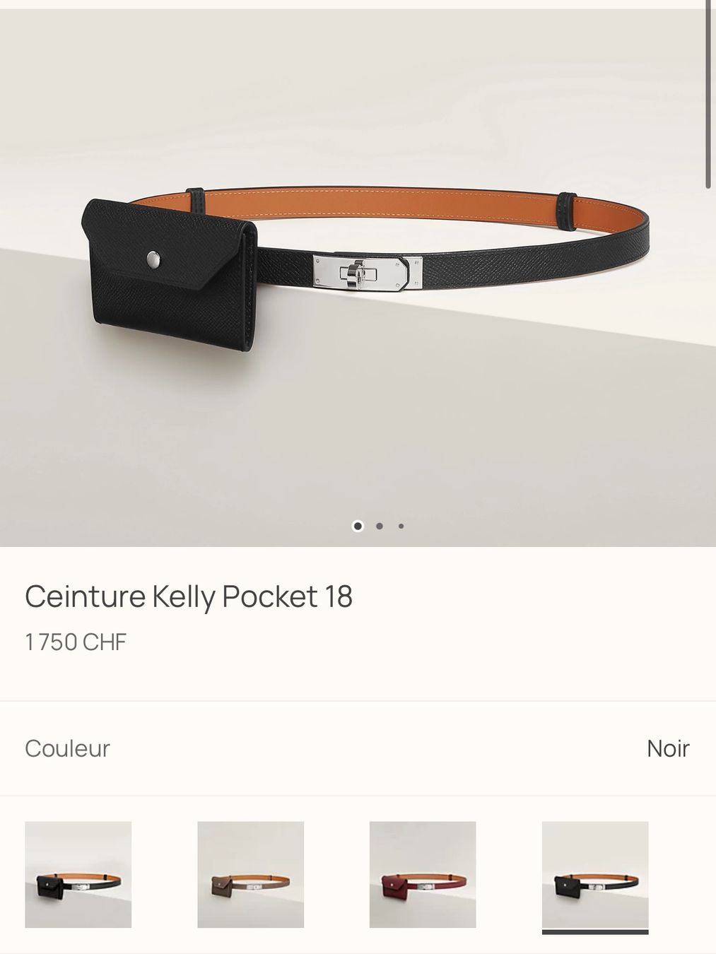 Hermès Cinture: New Hermes Kelly Pocket Belt – Nuovo e nell'imballaggio originale da Nyon venduto da My_wardrobe 4