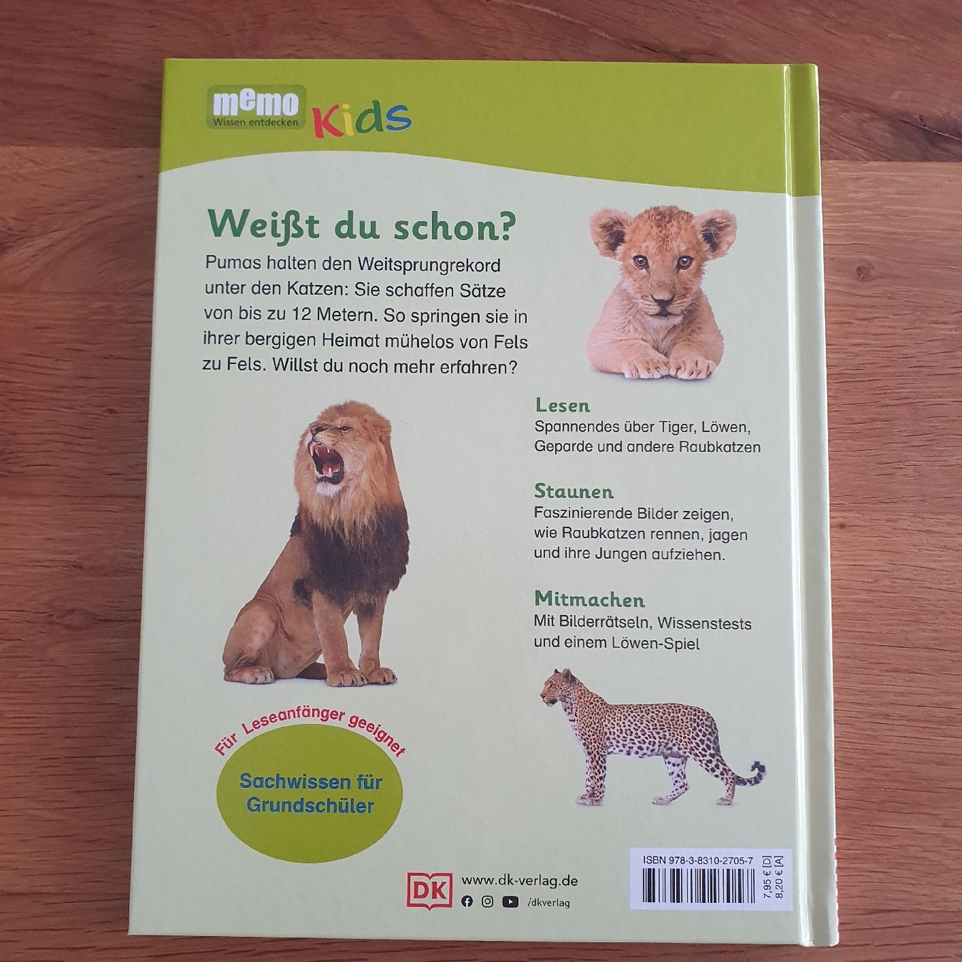 Libri: NEUES Kinderbuch Grosse Raubkatzen – Nuovo (secondo la descrizione) da Römerswil LU venduto da cfm_j789 1