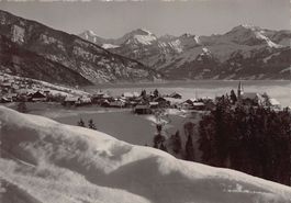 Sigriswil im Winter, gelaufen 1940