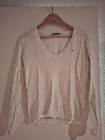 Tommy Hilfiger Shirt, langärmlig, Weiss, Damen, Grösse M
