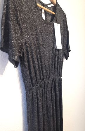Jumpsuit Lexington schwarz-silber glänzend JAN N JUNE Gr. M