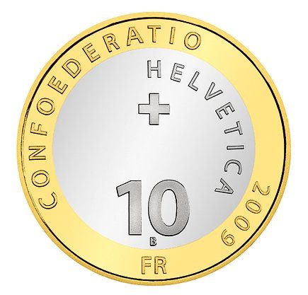 Alle Münzen: CHF 10.- commémorative 2009 – Gebraucht aus Bouveret von psv01 1