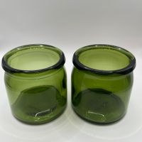 2x Vintage BULACH 1/2L Konservenglas Schweiz Grünglas Retro