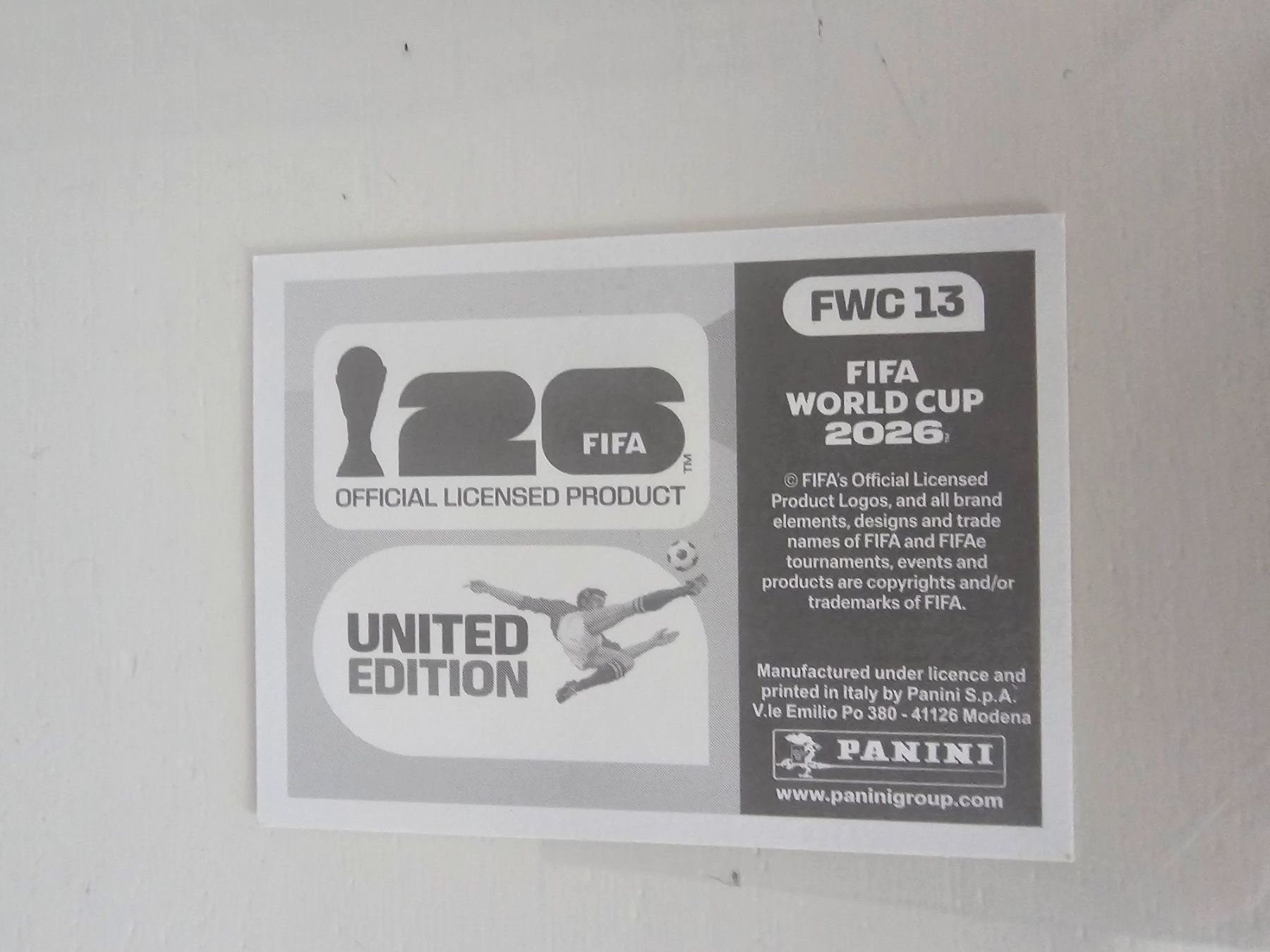 Panini Cartes à collectionner: Fwc 13 – D'occasion à Pregassona par sig_6v2k 1