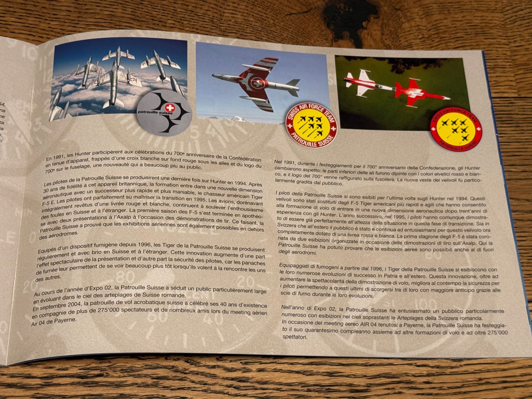 Schweizer Armee Documenti: Prospekt Patrouille Suisse 2006 - Schweizer Luftwaffe – Usato da Brütten venduto da Hst1 5