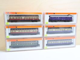 ARNOLD 6 x DRG Personenwagen Set - Spur N - Top Modelle