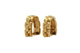 CARTIER Panthere Manschetten Knöpfe 18K Gelbgold *S4618