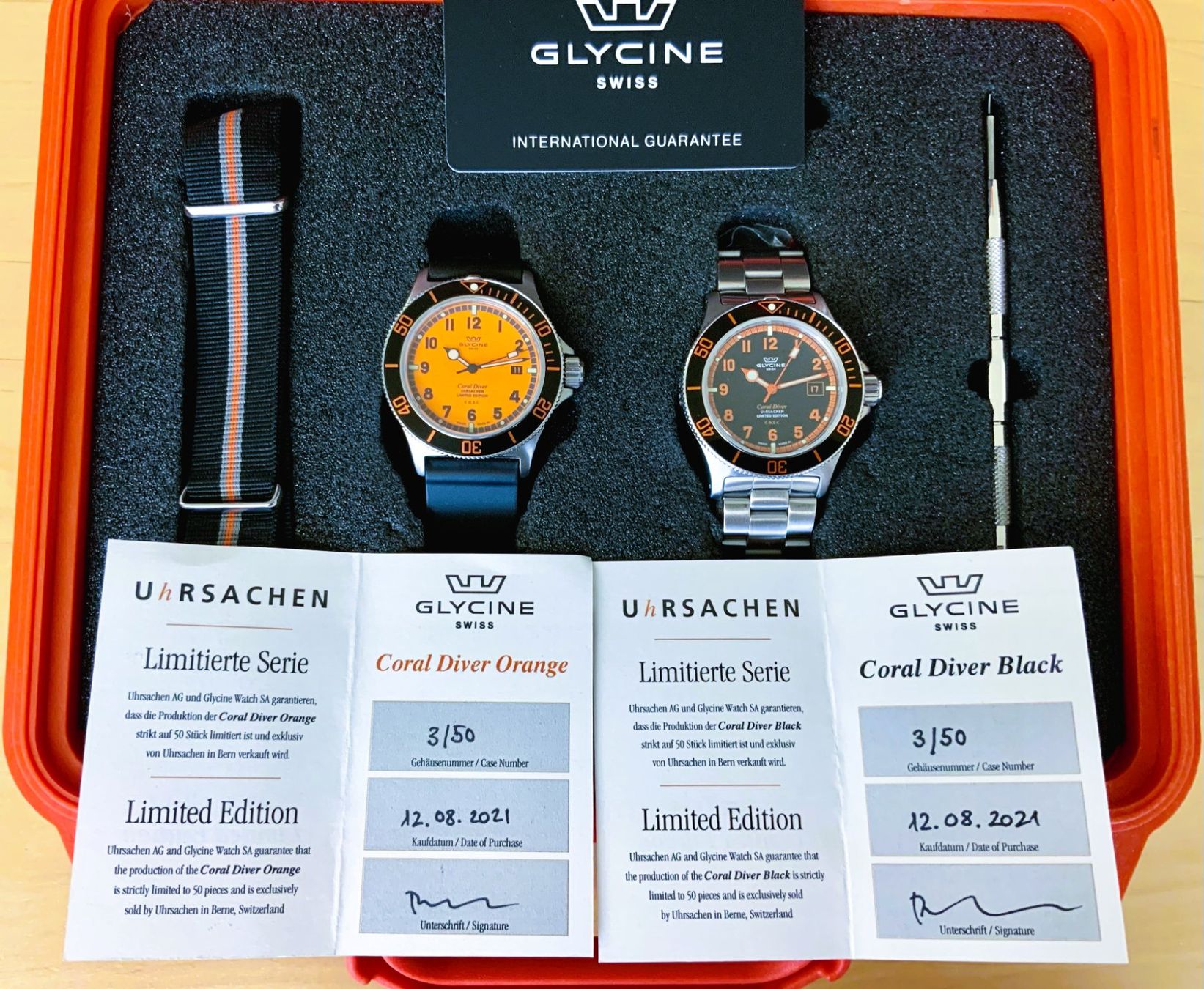 Glycine Orologi: Glycine Combat Diver, Twin-Set, Full Set /COSC Chronometer – Usato da Basel venduto da inok66 1