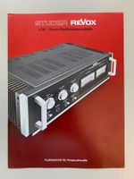 ORIG. VINT. REVOX A740 STEREO-HOCHLEISTUNGSENDSTUFE PROSPEKT