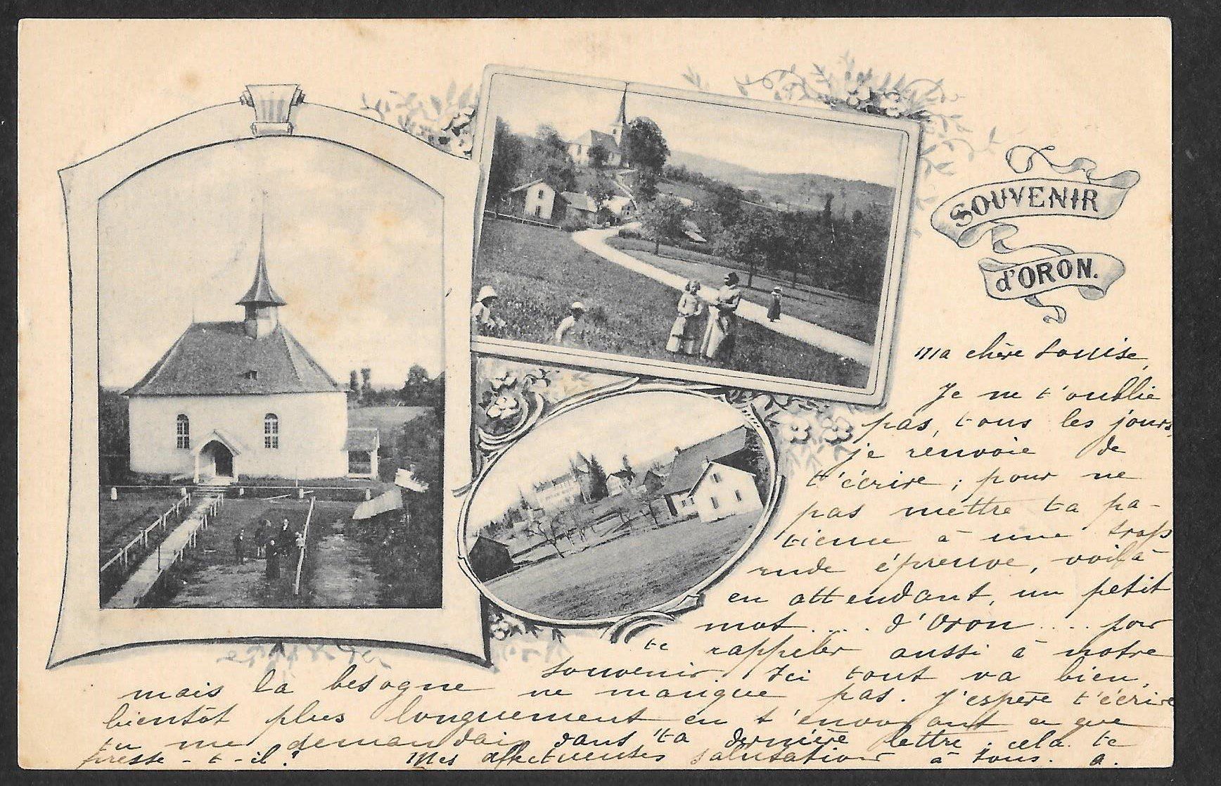 Cartoline postali: Oron drei Bilder 1898 – Usato da Olten venduto da clotaldi