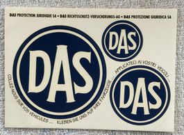 AUFKLEBER VINTAGE D A S AUTO RECHTSCHUTZ