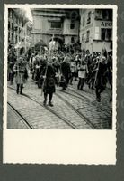 AK sw Bern BE Schlachtfeier Laupen,Theaterplatz ≈ ev 1939