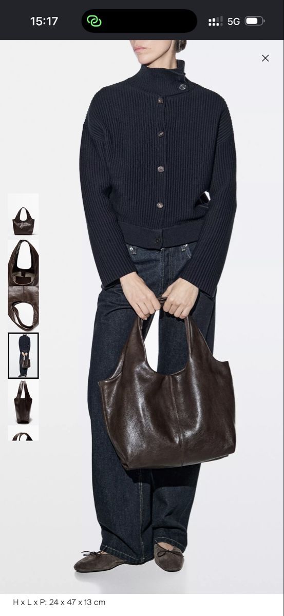 Massimo Dutti Sacs femmes: MASSIMO DUTTI LEATHER TOTE BAG – Neuf (Voir description) à Genève par yav_9r9f 4