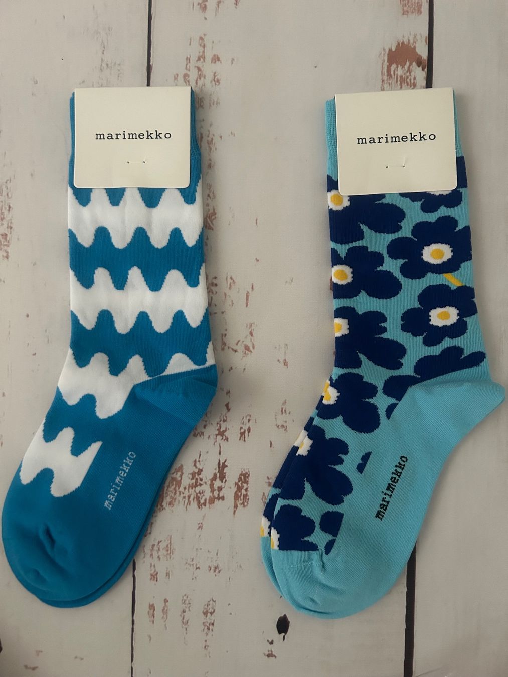 Calze: Marimekko socks pop-up FLOWER print – Nuovo e nell'imballaggio originale da Zürich venduto da Ferienan 6