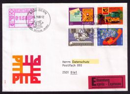 ATM 2_0130 !_EILBRIEF als FDC für PTT-Serie 645-48__ERSTTAG!
