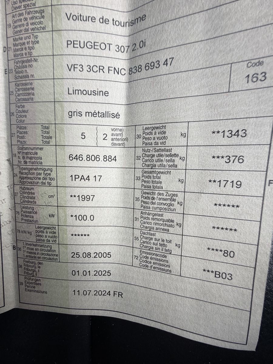 Peugeot Automobili: Peugeot 307 2.0i – Usato da Pringy venduto da bigrexy 3