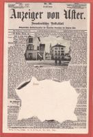 Uster - Anzeiger von Uster - Zeitungs-Karte ca. 1905