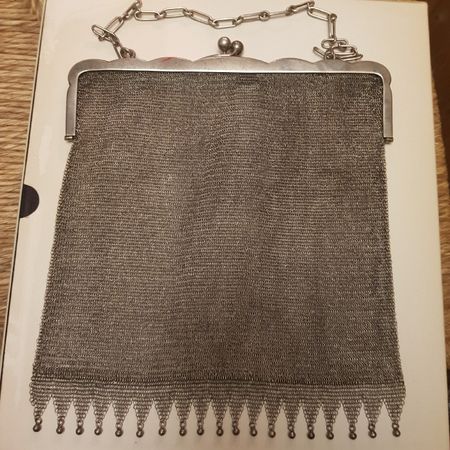 magnifique sac de dame en argent 800 ( 350gr )