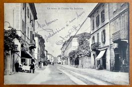 Chiasso - Via Boffalora - Animée 1915