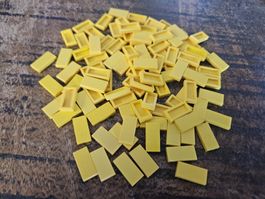 lego 3069 lot de 100 pièces Yellow Tile 1 x 2