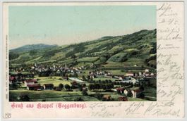 SG 129 Gruss aus Kappel (Toggenburg) EBNAT-KAPPEL 1901