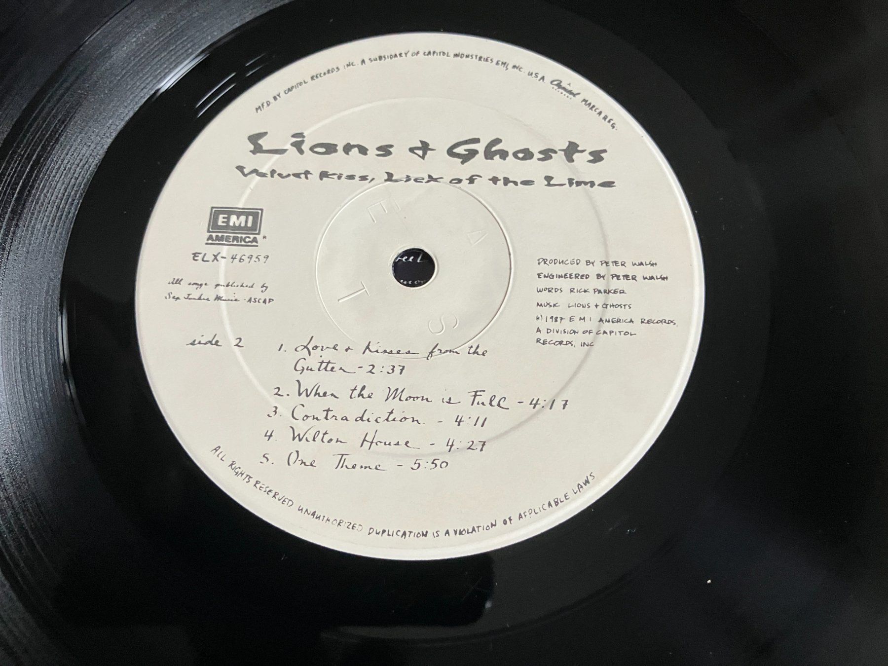 Dischi in vinile: Lions & Ghosts – Usato da Aarwangen venduto da Jukebox3 9