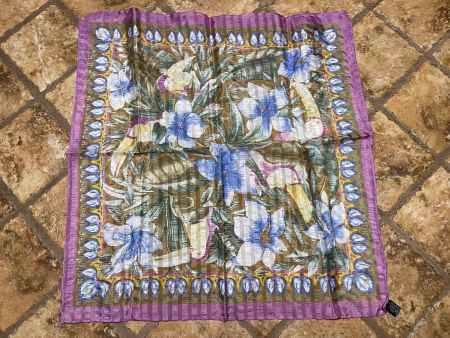 Foulard seta  per la gola fantasia floreale